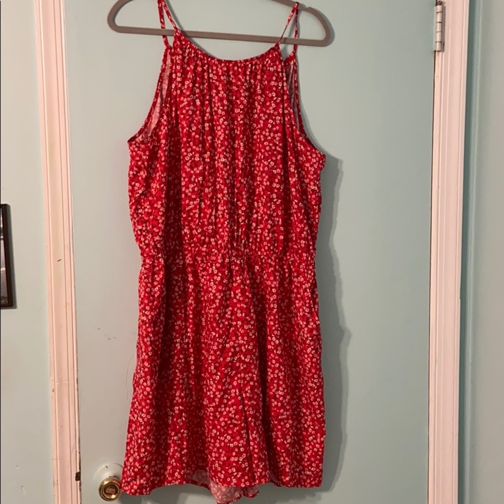 NWT Red Romper with Pockets!